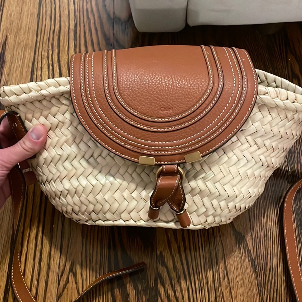 Like new Chloe raffia bag!